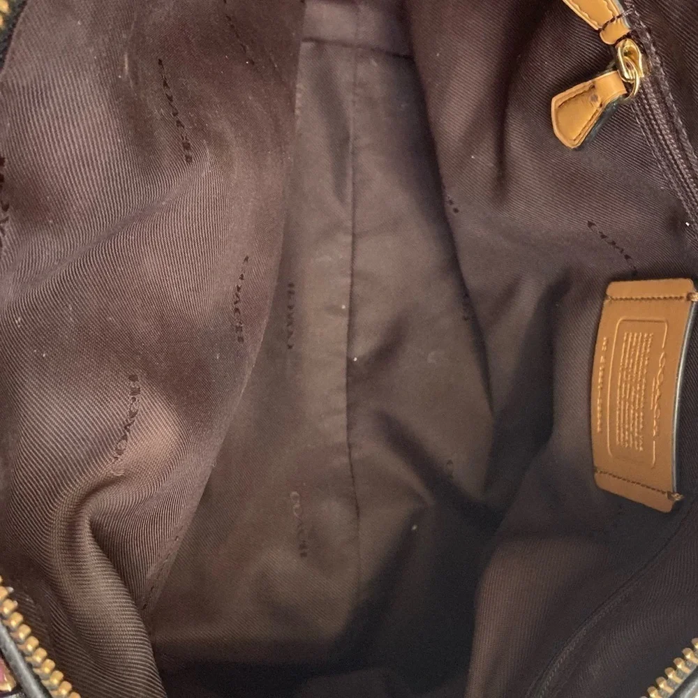 Coach 29848 Prairie Satchel Bag in Legacy Jacquard- Black